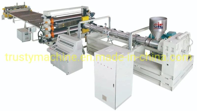 Plastic Sheet Extruder Extrusion Extruding Machine for PP/ PS/ PE Trusty Plastic Machine
