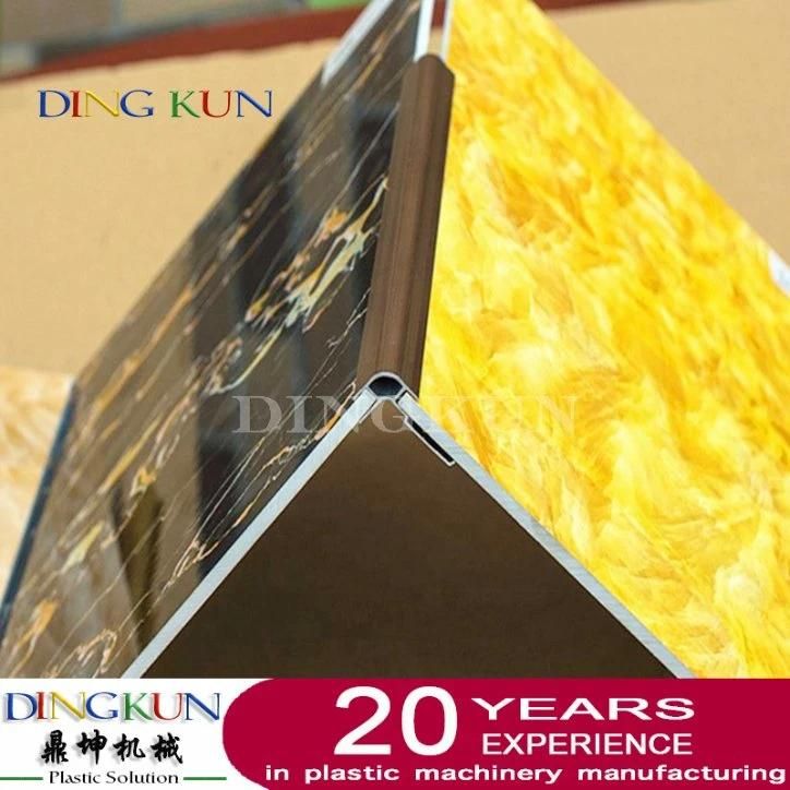 PVC Marble Sheet Profile Extrusion Line Making Machine Conical Twin Screw Machine for Customized Profile