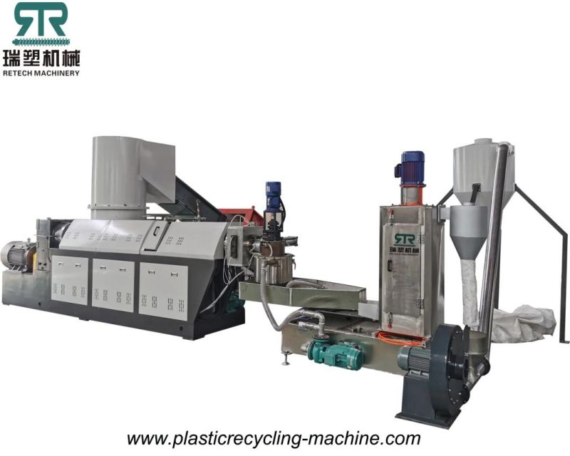 Plastic Squeezed Ground/Agriculture/Packaging LDPE LLDPE 98/95 Film Granulating Line