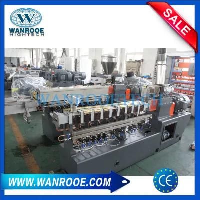 Twin Screw PP PE Color Masterbatch Granule Extruder Pelletizing Making Machine