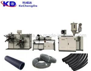 Plastic PE Single Wall Corrugated Pipe Extrusion Production Line