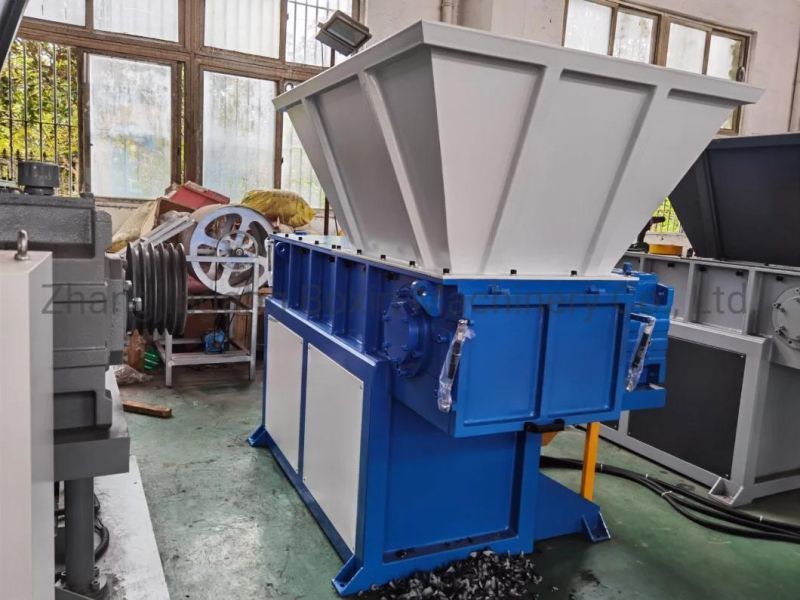 HDPE, PP, PVC Pipes Lump Bullion Shredding Machine/Single Shaft HDPE Lumps Pipe Plastic E-Waste Wood Metal Material Shredder Machine
