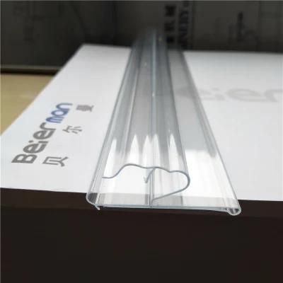 Supermarket Price Label Shelf with Hook 42 mm 2 Colors PVC Profile Production Line for Tag ...