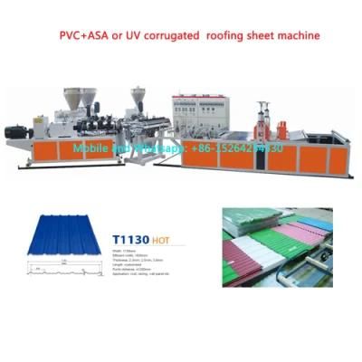 PVC Corrugated Roofing Sheet Extruder Machine
