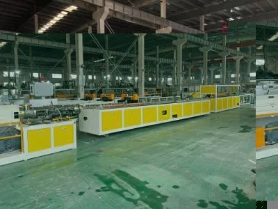 Wood Plastic Composited Product Making Machine/PVC PE PP WPC Door Floor Decorative Profile ...