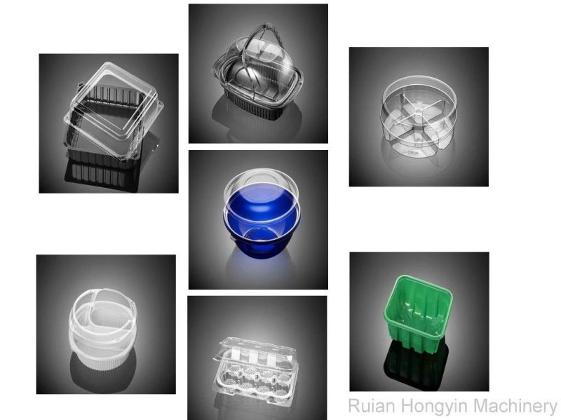 Continuous Multi-Zone Heating High Speed Clamshell Box Vacuum Forming Machine
