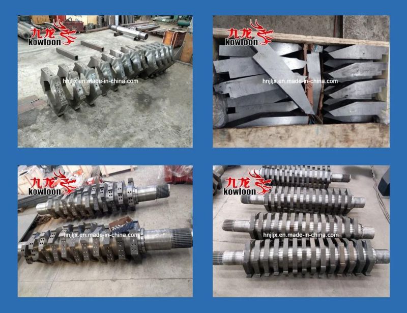 Industrial Double Shaft Scrap Iron Plate Shredder