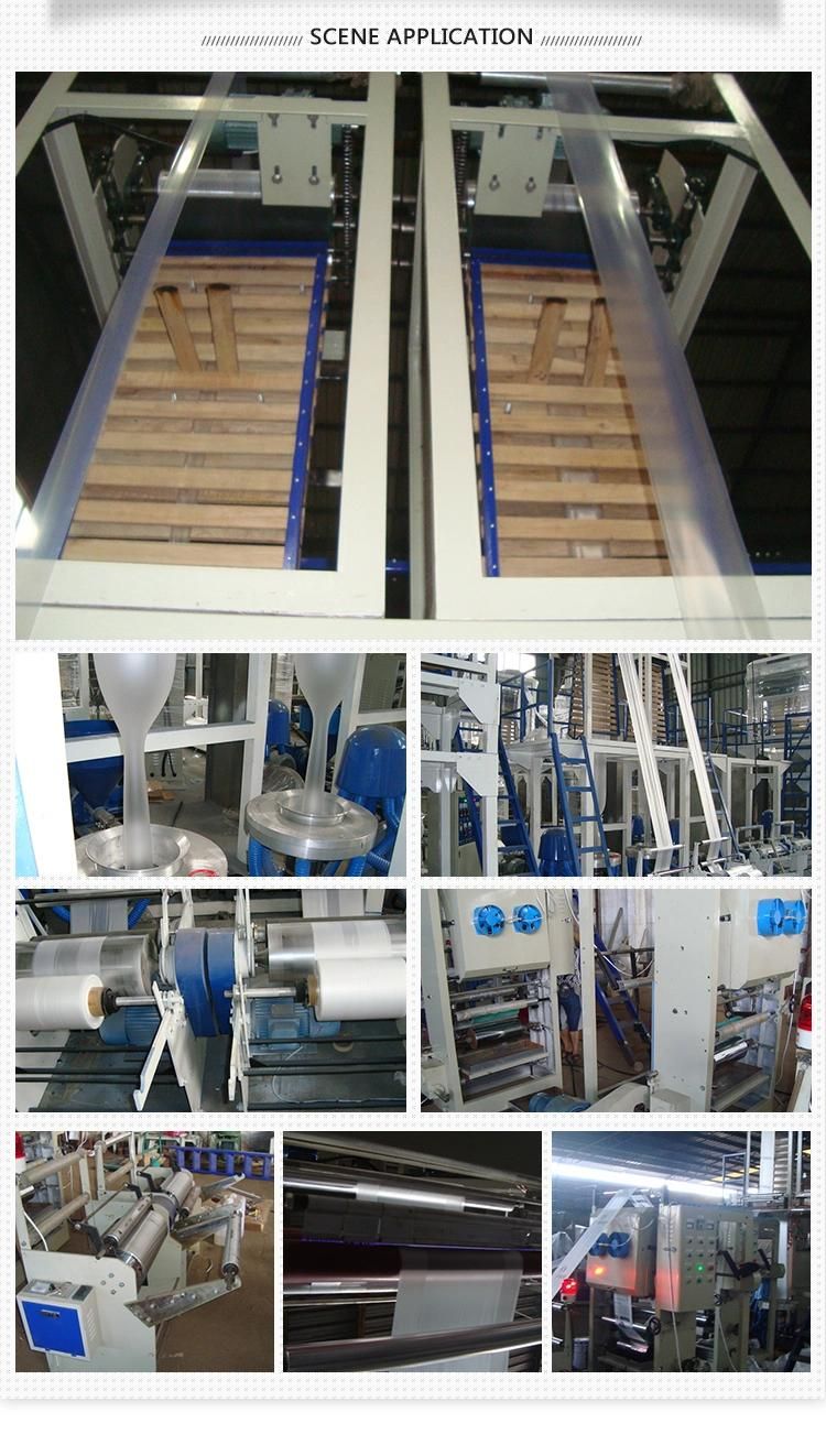 Double Color Film Blowing Machine HDPE, LDPE, LLDPE Film Blowing Machine for Hot Sale