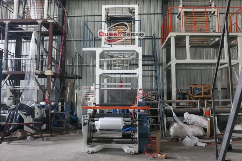 High Speed Plastic HDPE LDPE LLDPE PE ABA 3 Layers Film Blowing Machine