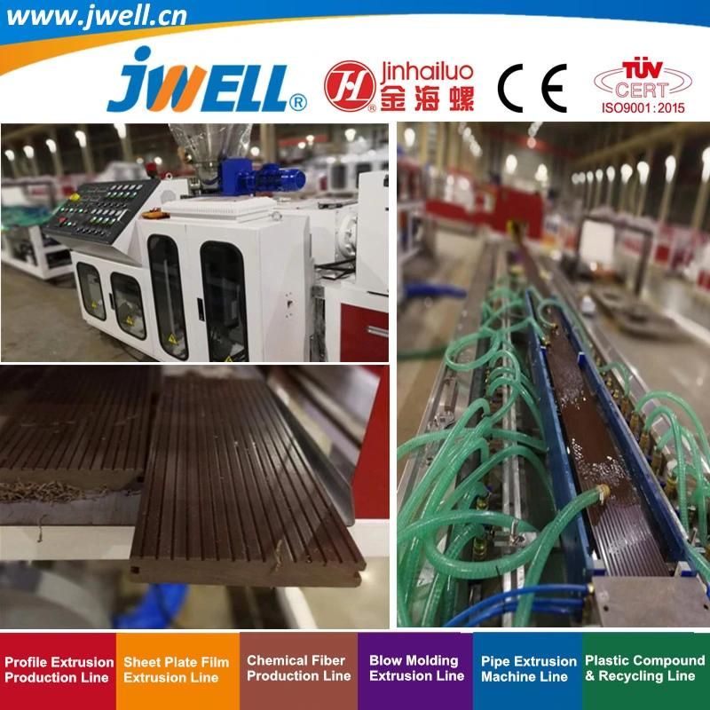 Jwell- PVC WPC Wood-Plastic Hollow Door Board|Plate Recycling Profile Agricultural Making Extrusion Machine with 600-1200mm Width Conical Twin Screw Extruder