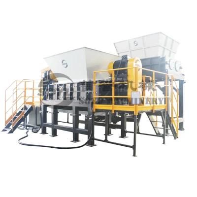 Double Shaft Industrial Scrap Metal Recycling Machine Shredder