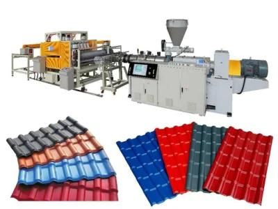 PVC+ASA Glazed Roofing Tile Production Line