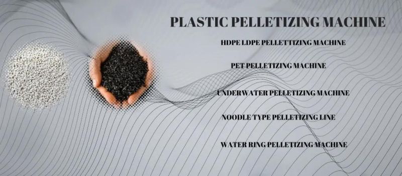 Plastic PP PE LDPE HDPE BOPP PBT Woven Bags Bottle Flakes Recycling Water Ring Single /Double Stage Compactor Granules Granulator