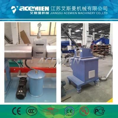 Recycled Plastic Material PP PE Film Granules Making Machine Double Stage