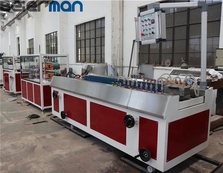 Competitive Price of Russia Market Popular PVC Material Price Holders Single Screw Co-Extrusion Production Line PVC Profile Making Machine Line