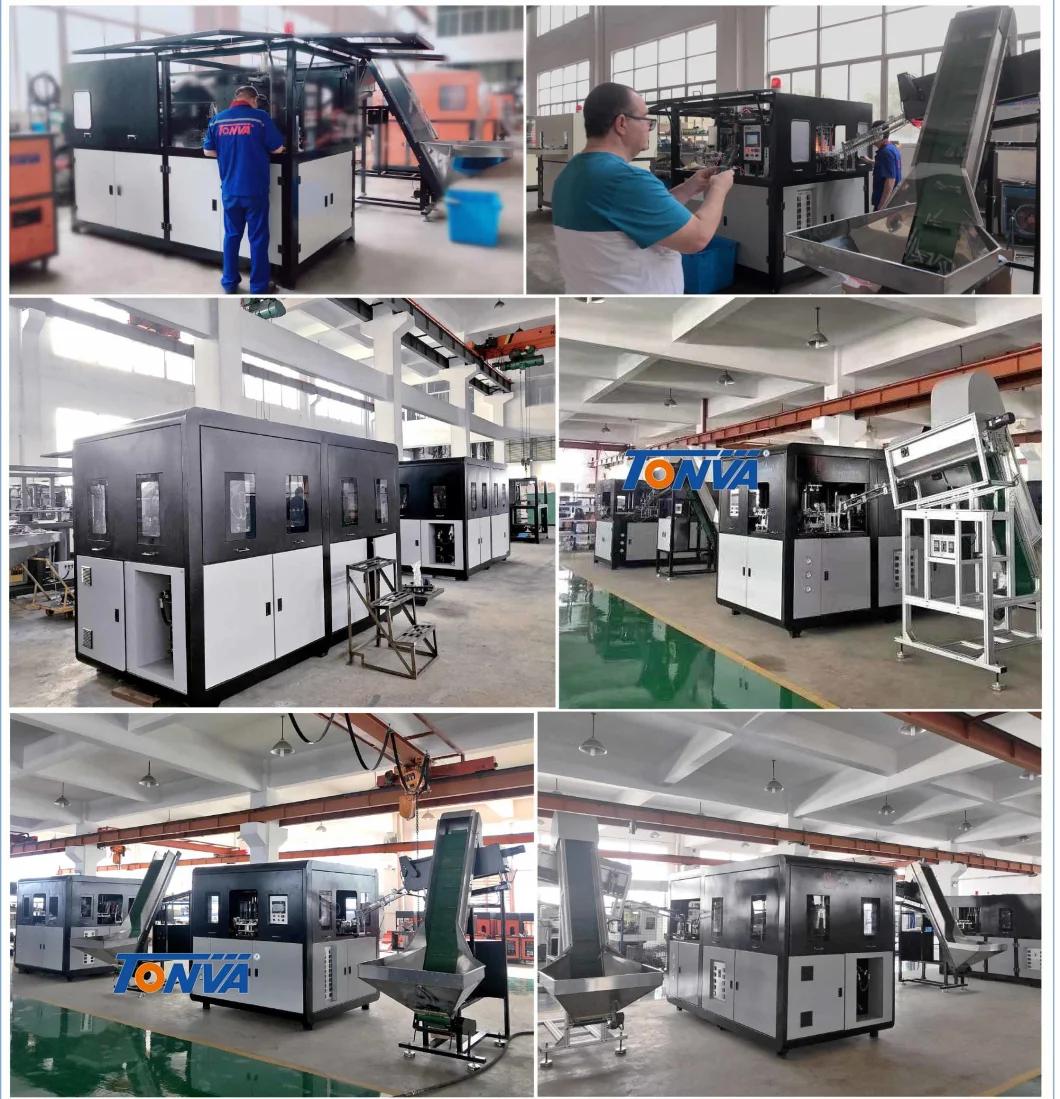 Fully Automatic Stretch Blow Molding Machine and Moulds for Jar Pet Honey Bottle Production with Conveyor Belt and Robot Arm