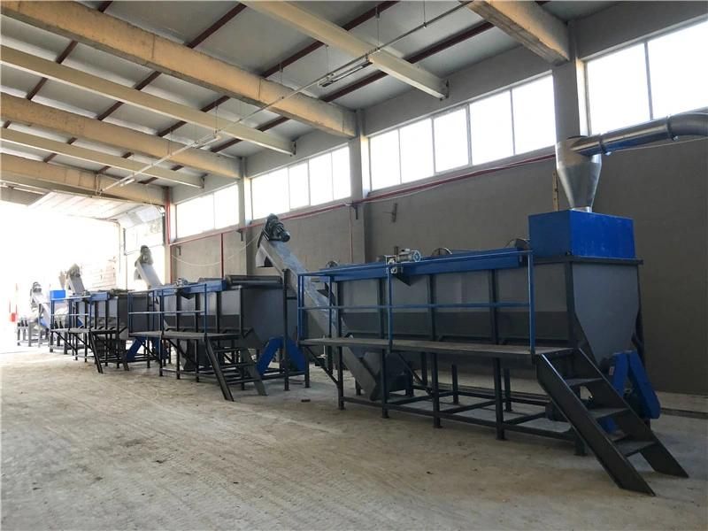 1000KG/HR Plastic PET Bottle Flake Recycling Production Line