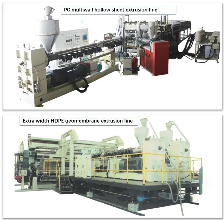 High Speed PP PS Pet PLA Sheet Film Foil Extruder Extrusion Line Making Machine