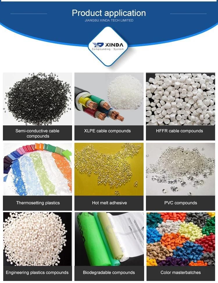 Polypropylene Plastic Pellets Rubber Extruder Twin Screw Extruder Pelletizer Compounding Line