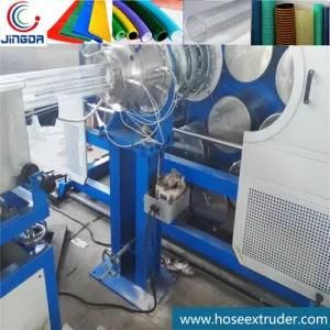 PE Layflat Hose Extrusion Line Online Yarn Fiber Braiding Knitting Coated