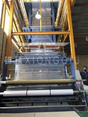 2019 Xiongqiu 2400mm ABC 3 Layers LDPE /HDPE Film Blowing Machine with Rotary Die Head and ...