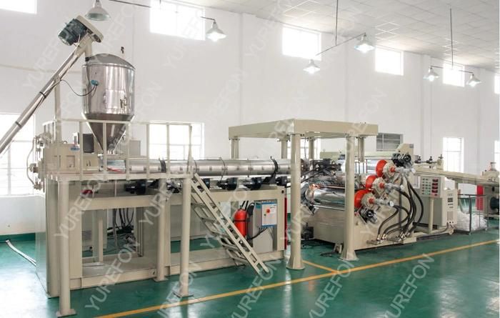 Thermoforming Plastic PP PS Pet Plastic Sheet Extrusion Production Line