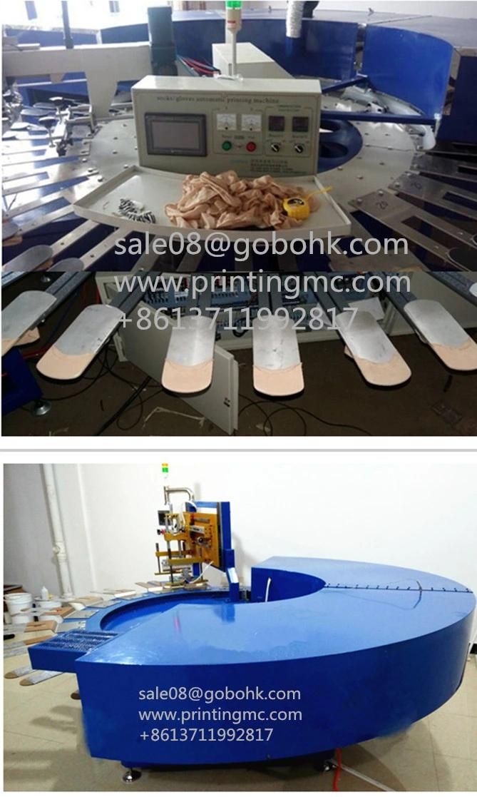 3D Rotary Screen Printing Machine for Gloves Non-Skip Function