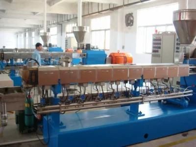 Twin Screw Plastic Extruder PA66 GF25 Recycle Granulator