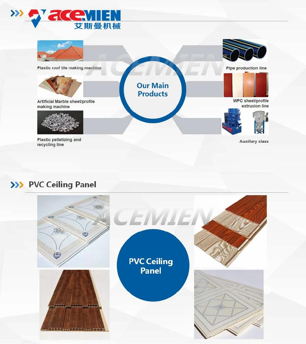 Plastic Sheet Ceiling Tile Wall Panel PVC Extrude Machine with High Quality