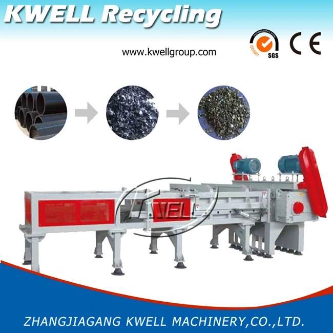 Long HDPE PVC Pipe Horizontal Type Shredder Crusher