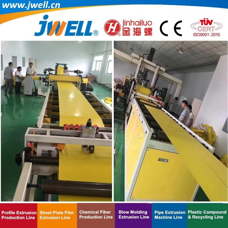 Jwell-PLA/Pet Biodegradable Sheet Extrusion Line for Food Packing 3-D Printing Garbage Bag Agricultural Mulch Film