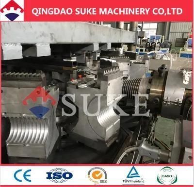 PE PP PVC Single Double Wall Corrugated Pipe Production Extrusion Machine Line