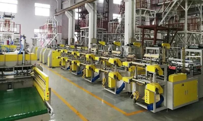 Three Five Layer Coextruding LDPE Film Machine up Rotary Blown Film Machine IBC Thick Film Plastic Extruder