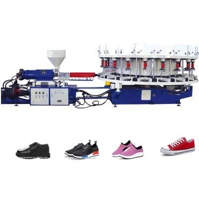 Rotary Full Automatic PVC Shoe Sole Injection Molding Machine