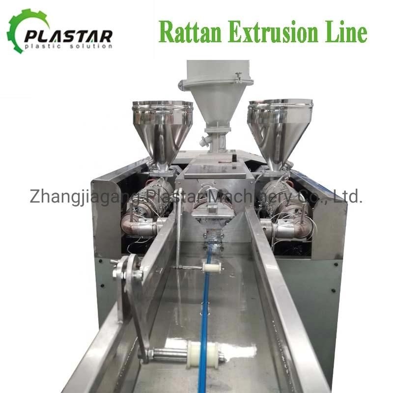 Artificial Plastic Rattan Extrusion Line/PP PE Cane Production Line