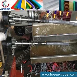 Double Output Helix PVC Suction Hose Tube Pipe Extruder Machine Line