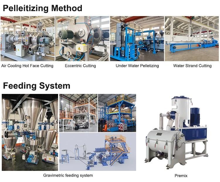 Industrial Composted Biodegradable Pellets Extruder Machine for PLA Pbat Pha Corn Cassava Starch