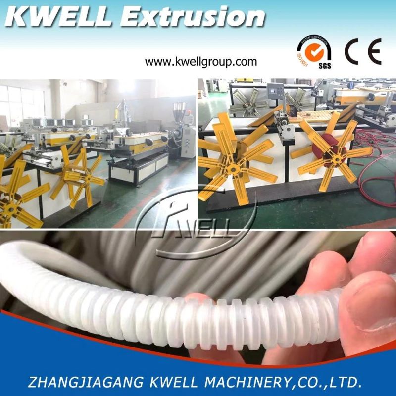 Single Wall Corrugated HDPE Pipe Extruder Machine Manufacturing Process China