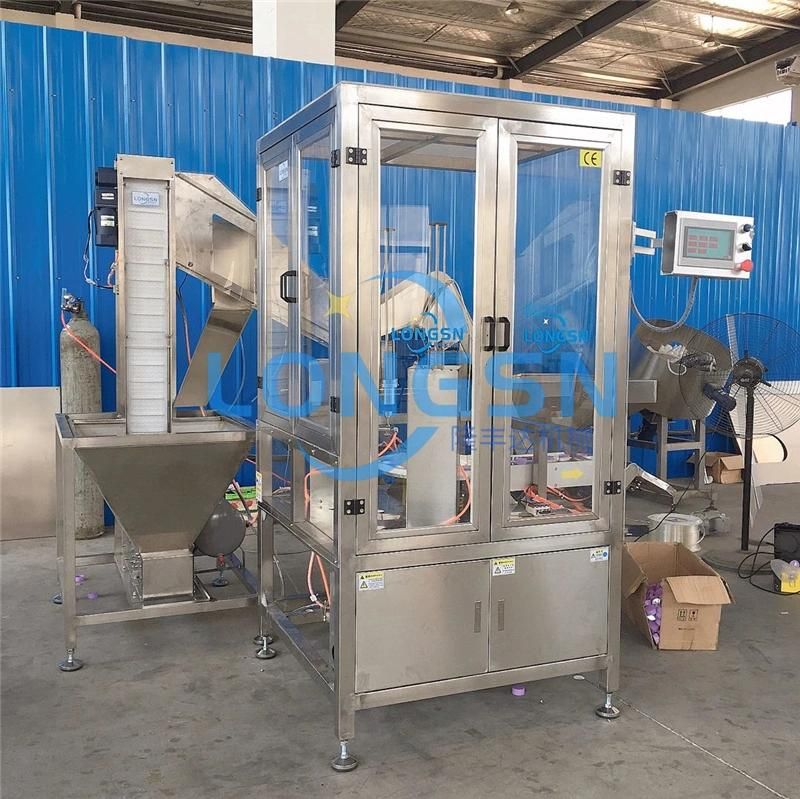 Fully Automatic Plastic Bottle Foam Foil Liner Wadding Gasket Inserting Cap Lining Machine