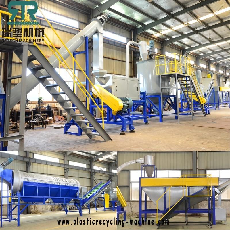 Plastic Scrap Pet Bottle Recycling Machinery Pet Granulation Line