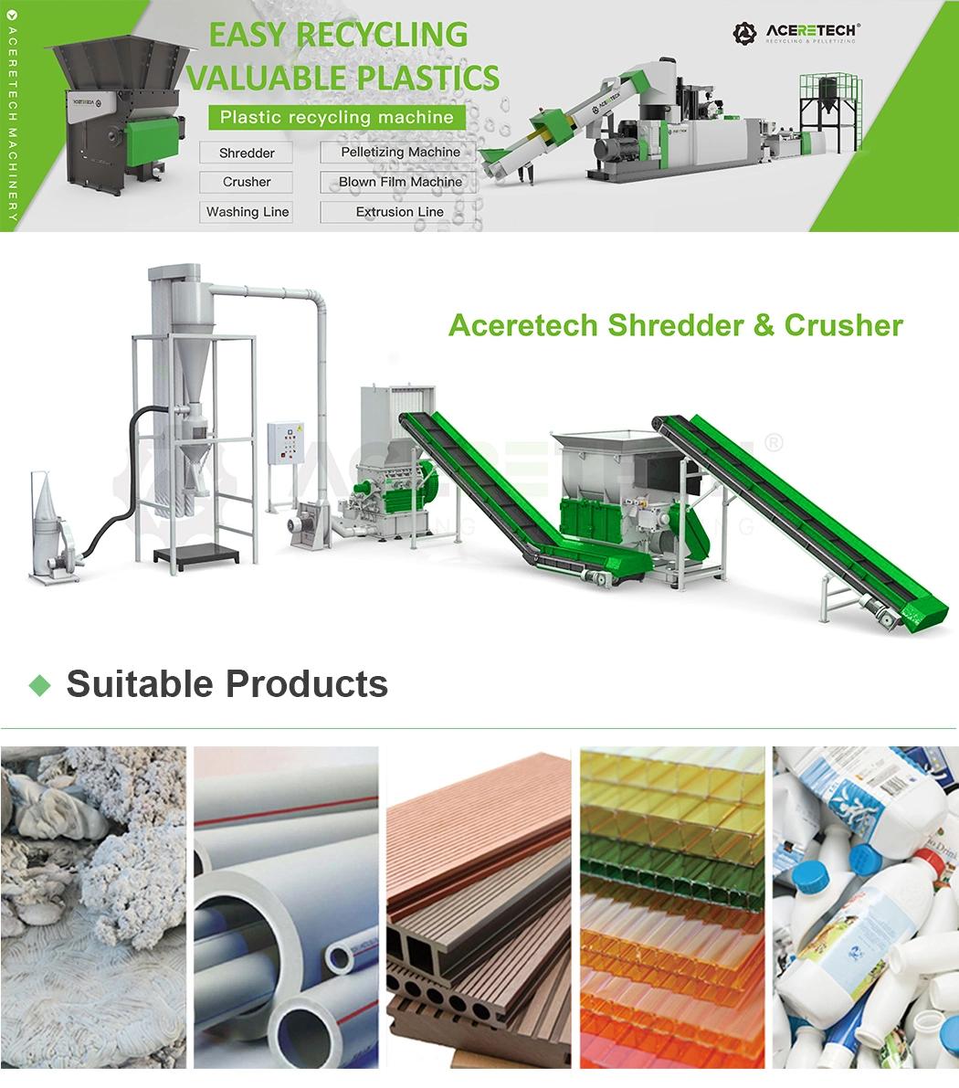 Aceretech Economic Heavy Duty Pet Shredder Machine for Plastic Bags
