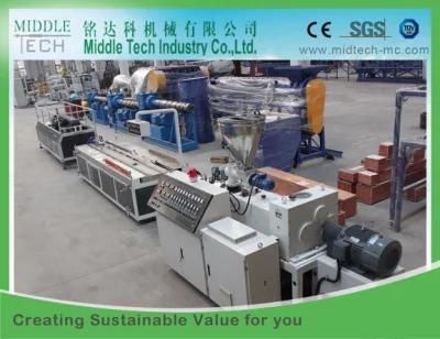 Outdoor PE Wood Plastic Composites WPC Decking Floor Production Line