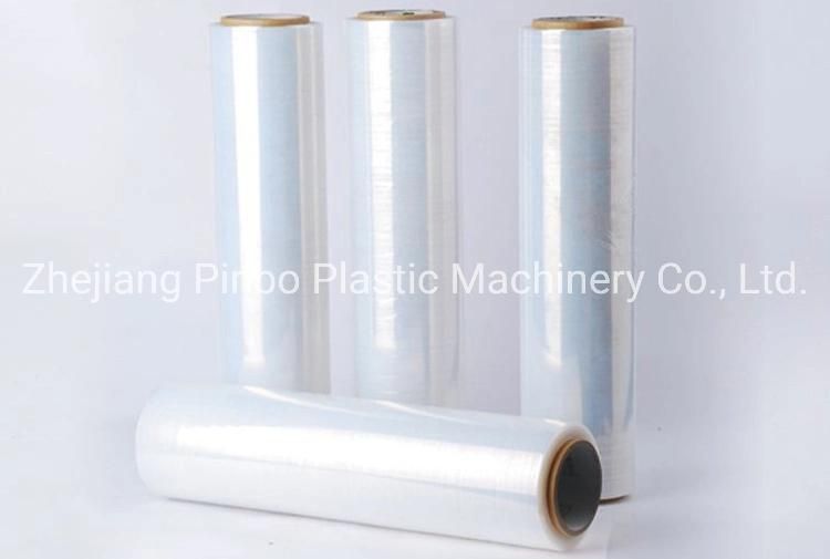 LLDPE Mldpe Glue 3 Layer Plastic Stretch Cling Wrapping Film Extrusion Plant Machine