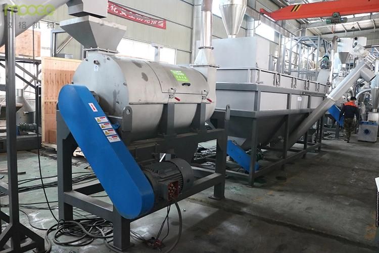Waste plastic HDPE milk bottle recycling crushing washing drying machine/line/plant