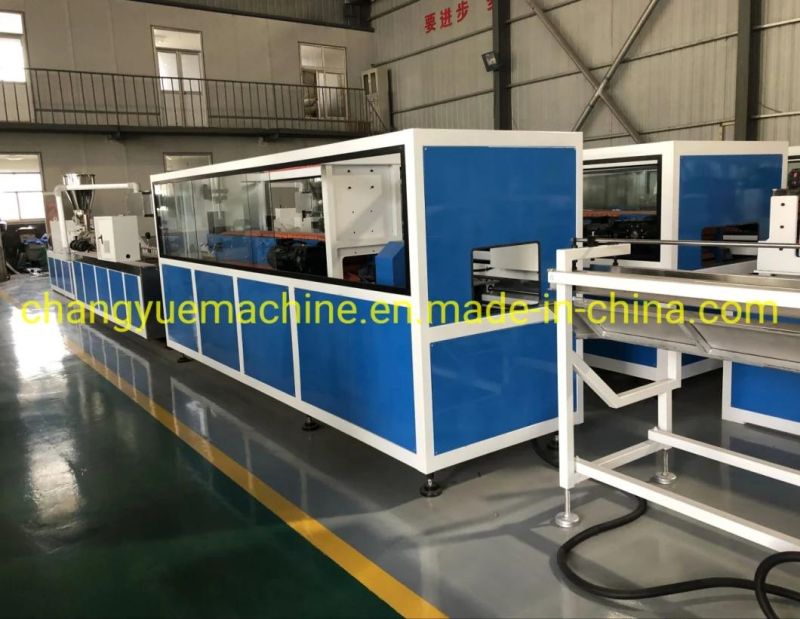 PVC WPC Wood Plastic Profile / Decking/Door Frame/ Wall Panel/Floor Fence Post Window Extruding Extruder / Extrusion Making Manufacture Machine with CE