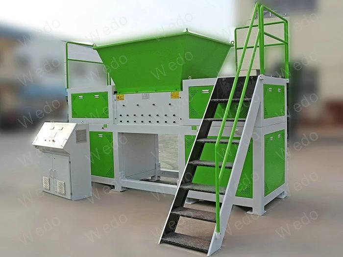 Double Shaft Pet Bottle and Cardboard Recycling Shredder Grinder