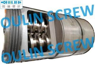 Cincinnati Cmt80 Twin Conical Screw Barrel for PVC Extrusion, Cmt80/174 Screw and Cylinder