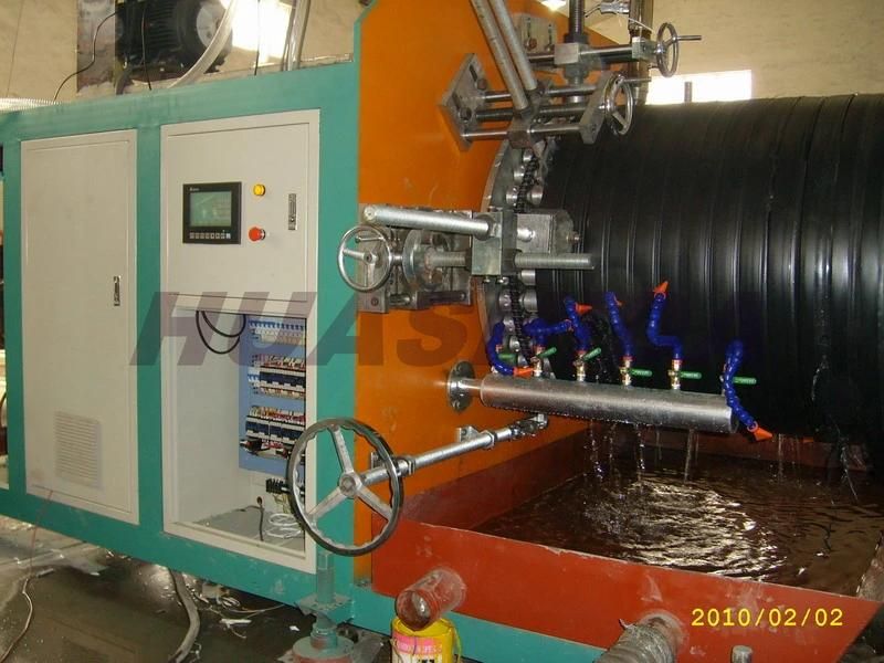 Pipe Extruder HDPE Large Diameter Hollow Wall Coil Pipe Making Machine