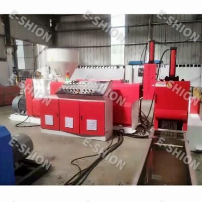 Two Scerw Waste Cooling Bag Film Recycling and Granulating Machine Hot Sale