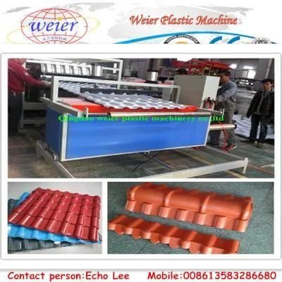880mm Width PVC Glazed Roofing Sheet Extrusion Line with 10 Years Factory